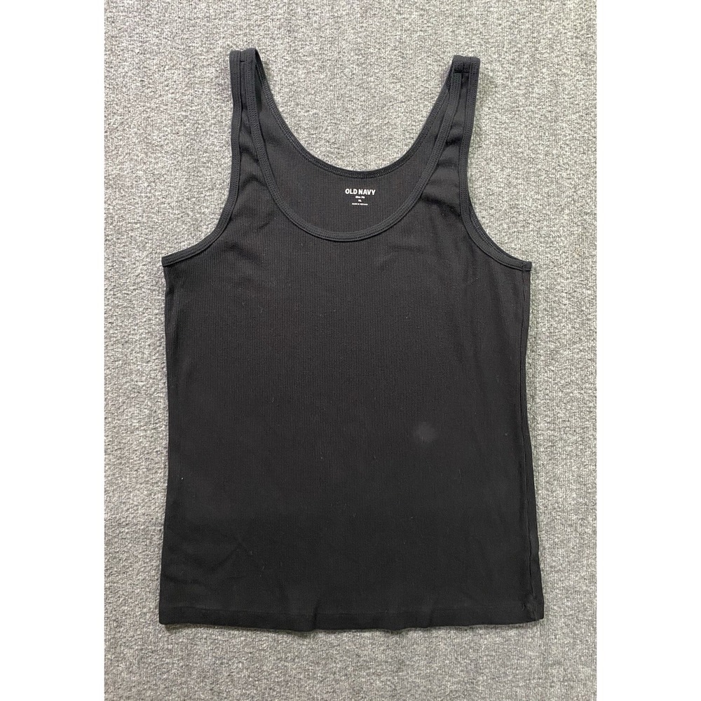 Old Navy Women's Black Ribbed First Layer Tank Size XL